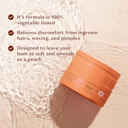 O BOTICARIO Cuide-se Bem Peach Bumbum Body Mask, Moisturizing and Softening Treatment for a Peach-Soft Bum, 8.11 Ounce (230g)