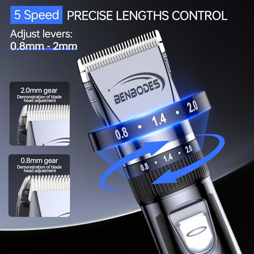 Hair Clippers & Beard Trimmer Grooming Kit for Men£¬Professional Hair Cutting kit,Electric Cordless Rechargeable Hair Trimmer with LED Display for Home Personal Hair Grooming, Gifts for Men