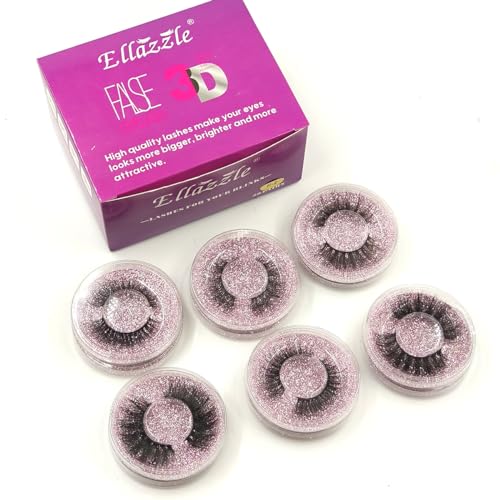 Eyelashes Natural Looking Fluffy False Eyelashes Mink 15mm Bulk Wispy Lashes 20 Pairs (H2£©