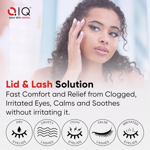 Eyelash and Eyelid Cleanser ? High Purity Hypochlorous Eye Wash Solution, Lid and Lash Cleanser that Quickly Calms and Soothes Irritated, Clogged Skin (2oz)