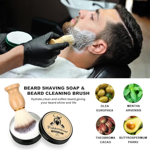 Beard Care Kit Gifts for Men, 9 Pcs Beard Grooming Kit, Beard Club Kit is a Unique Men's Gifts for Dad Husband Boyfriend, Father's Day Anniversary Birthday Valentine's Day Wedding Gift Ideas for Him