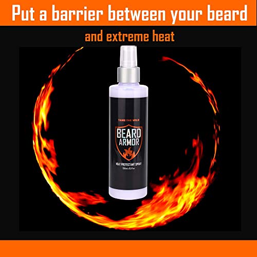 Tame's Beard Straightener for Men and Tame's Beard Armor Heat Protection Spray - Bundle and Save