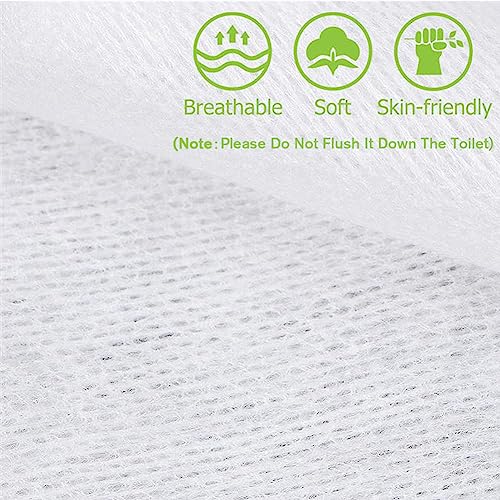 300 Pieces Disposable Esthetic Wipe Non-woven Facial Cleansing Soft Salon and Spa Essentials,Lint-free for Makeup Remove,2"x 2"