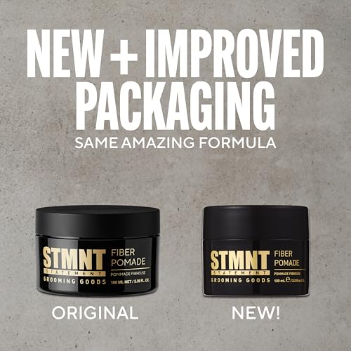 STMNT Grooming Goods Fiber Pomade | Semi-Matte Finish | Strong Control | Easy To Wash Out