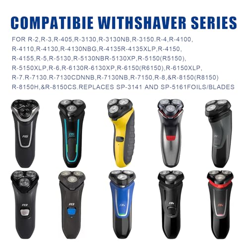 Rotary Replacement Shaver Head,Compatible with Remington Shaver Series,forR3,R4,R5,R6,R7,R8,SP-3141 and SP-5161 Foils (Black-1 PC)