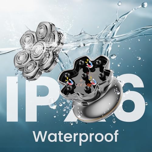 MAXGROOM¢ç PRO 7D Head Shaver for Bald Men, Electric Head Razor with 7D Flexible Blades, Long Battery Life, IPX6 Waterproof, LED Display, 2 Speed Settings, Cooling Design, Premium Gifts for Men