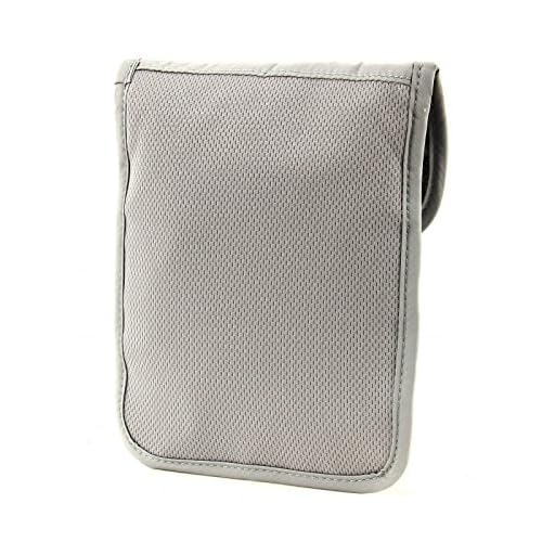 Pacsafe Coversafe X75 Anti-Theft RFID Blocking Neck Pouch, Neutral Grey