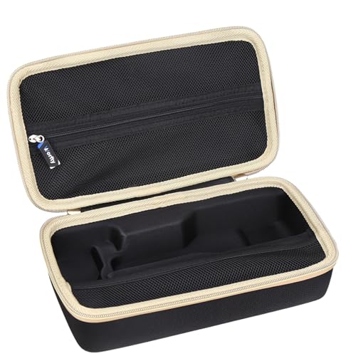 Case for BaBylissPRO FXONE/FX+ Professional Cord/Cordless Hair Clipper - Hard Protective Travel Carrying Storage Organizer Bag (Black & Golden)