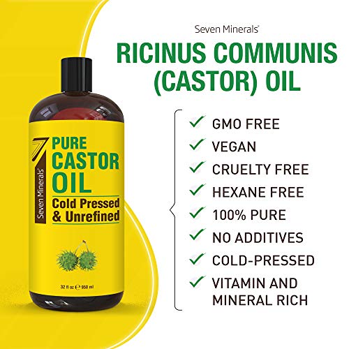Seven Minerals Natural Magnesium Cream & Pure Cold Pressed Castor Oil