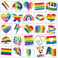 Rainbow Temporary Tattoos 148 Individually Sheets - Pride Tattoos Heart Lips Love Rainbow Tattoos for Pride Festivals