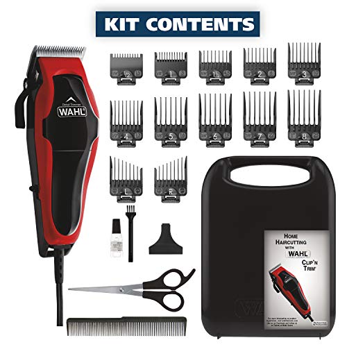 Wahl USA Clip ¡®N Trim 2 in 1 Corded Hair Clipper with Pop Up Trimmer Kit, The Perfect Hair Clippers for Men¡¯s Haircuts and Long Beard Touch Up Grooming ? 79900-1501P