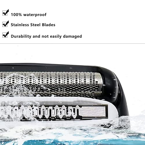 32B Series 3 Electric Shaver Replacement Heads Accessories Compatible with S3 Foil & Cutter Razor Heads, Accessories for 3 Series 3040s 3080s-4 370cc 3070cc 3000s 3010, 3090cc Etc[2 Pack ]