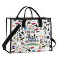 JNIAP Cruising Together Alaska Makeup Bag Alaska Trip Gift Alaska Vacation Gift Alaska Lover Gift Alaskan Cruise Gifts Alaska Travel Bag (Out Alaska Tote)