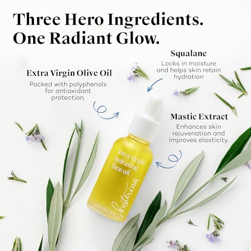 Kosterina - Extra Virgin Hydrating Face Oil ? Absorbent and Lightweight, Gentle Hydrating Formula, Promotes Youthful Skin | 1oz (30 ml)