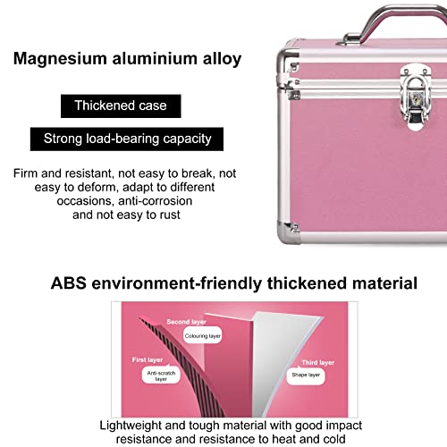 Cosmetic Organizer Box Portable Make Up Case Lockable Storage Box for Jewelry & Make Up Tools