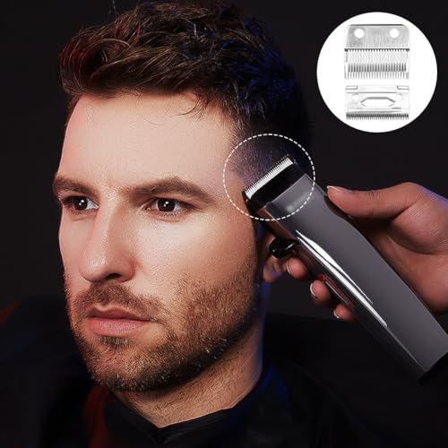 2 Pack Blade Fit for Wahl Clipper Blades Replacement, Professional Precision 2 Holes Adjustable Hair Trimmer Parts Blades Compatible