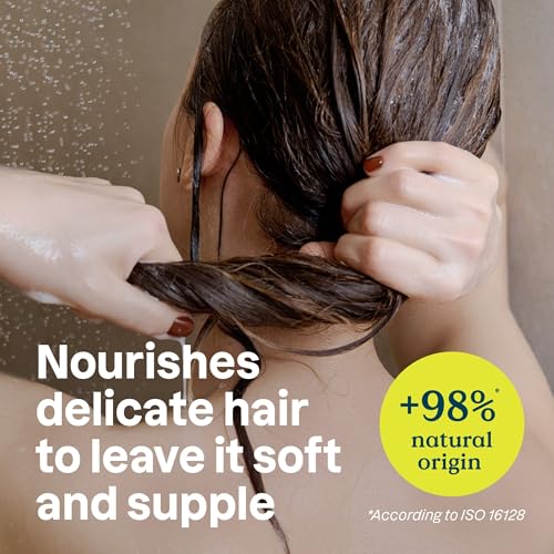 ATTITUDE Nourishing Hair Conditioner for Sensitive Dry Scalp, Dry and Damaged Hair, Soothing Oat, Naturally Dervied Ingredients, Dermatologically Tested, Vegan Detangler, 32 Fl Oz