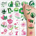 Glitter Witch Temporary Tattoos - 74 Individually Sheets Tattoos Stickers for Witch Birthday Party Decorations,Kids Wizard Party Favor and Musical DIY Activity Supplies