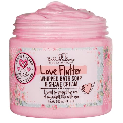 Love Flutter Body Scrub, Whipped Bath Soap & Shave Cream and Body Butter Bundle
