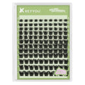 KEYYOU LASH clusters 144Pcs D Curl Angel Eyelash Extension Thick Wispy Natural Band Lash with Waterproof DIY Lash Extension at Home£¨Angel A05-D-8-18MIX£©