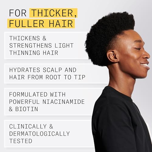 Nioxin System 1 Scalp + Hair Thickening Conditioner for Natural Hair with Light Thinning | Strengthen Against Breakage with Niacinamide & Biotin | Refreshed Scalp with Healthy Shine