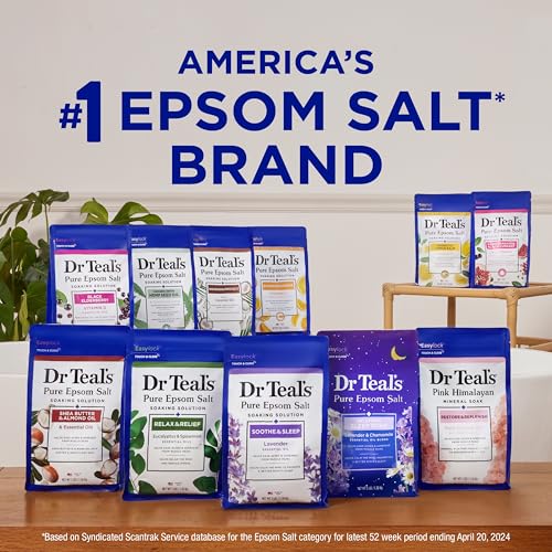 Dr Teal's Melatonin & Essential Oil Blend Epsom Salt and Foaming Bath Sampler Set, 2 Piece