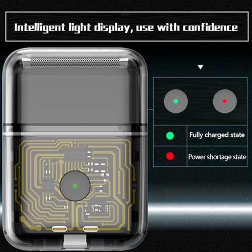 Reciprocating Electric Shaver for Men, 3 Blade Foil Shaver, Rechargeable, Wet & Dry IPX7 Waterproof, USB-C Charging, 3D Floating Head, Portable Travel Razor, Close Shaving, Gift for Him