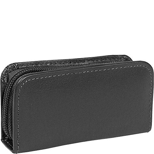 Royce Leather Chrome Plated Mini Manicure Kit, Black, One Size