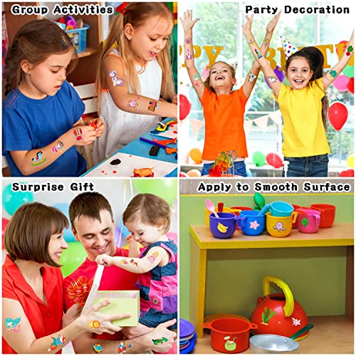 Partywind 100 Sheets (1150 Styles) Temporary Tattoos for Kids Goodie Bag Stuffers, Fake Tattoo Stickers for Boys and Girls Party Favors Supplies, Cute Birthday Prizes for Kids Back to School