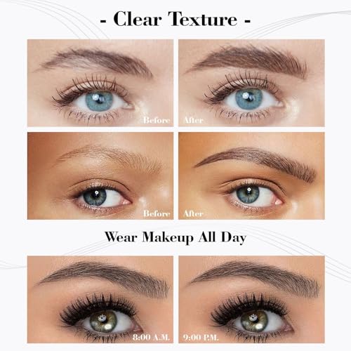Eye Brow Pencils for Women - Waterproof Microblading Eyebrow Pencil, Four Tip Eye Brow Makeup Pen to Effortlessly Create Hair Like Natural Brows (Black)