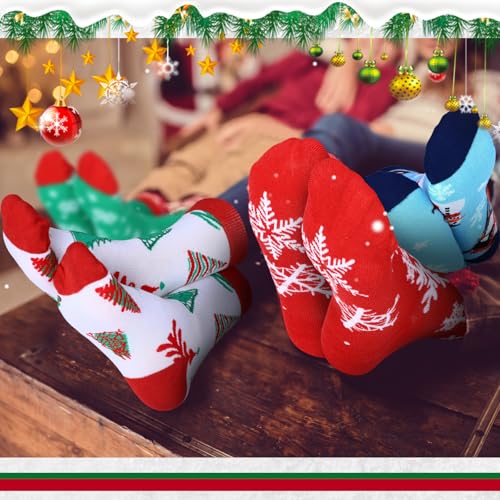 32 Pcs Christmas Gifts Set Christmas Makeup Bags Bulk Santa Socks Holiday to Do List Notepad Snowman Ballpoint Pens Keychain Xmas Party Winter Gifts