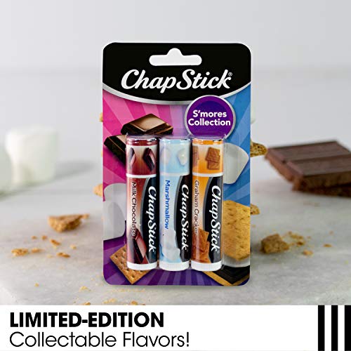 ChapStick Lip Balm, Ice Cream Collection 3-Pack, Ice Cream Classics 3-Pack + S¡¯mores Collection ? Fun & Flavorful Lip Care, Birthday Gift, Party Favors, Stocking Stuffers, 0.15 Oz Ea