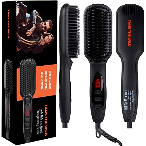 Tame's Beard Straightener for Men and Tame's Beard Armor Heat Protection Spray - Bundle and Save