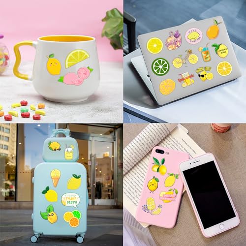 Lemon Temporary Tattoos 89 PCS Yellow Lemonade Citrus Party Decorations Favors Supplies Lime Soda Fruit Theme Birthday Cute Tattoo Stickers Christmas Gifts for Boys Girls Kids School Prizes Carnival