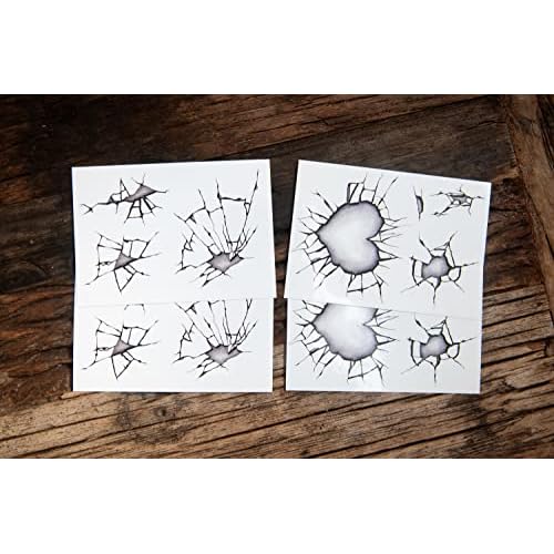 2 x Broken Doll Temporary Tattoo Halloween Costume for Men and Women, Adult, Face Sticker