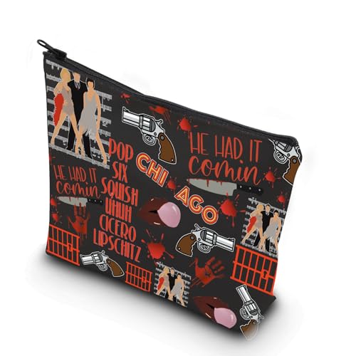 WCGXKO Musical Gift Musical Inspired Gift Six Squish Uh Uh Cicero Lipschitz Cosmetic Bag (Chi Music)