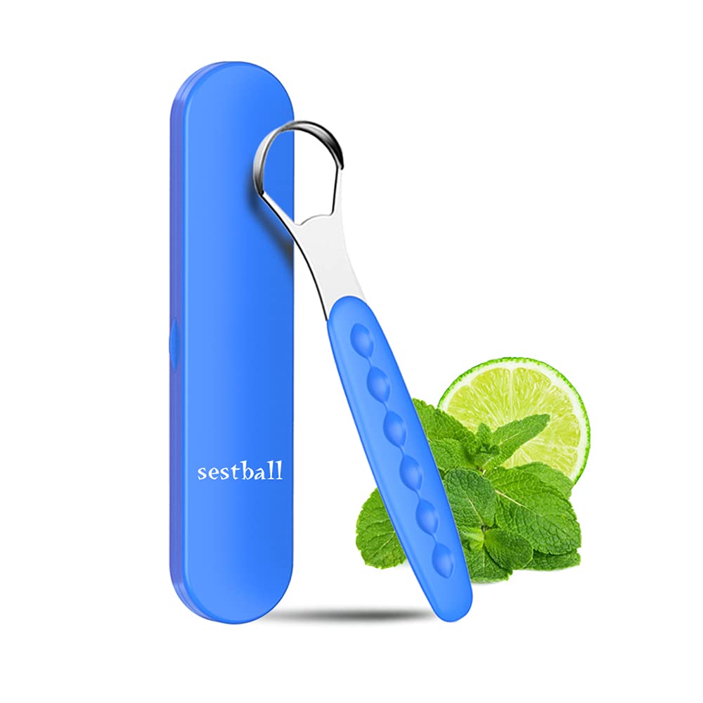 New Version Tongue Scraper Cleaner for Adults & Kids, Medical Grade Metal Tongue Brushes Set for Fresh Breath Dental Eliminate Bad Breath in Seconds (4 pcs)