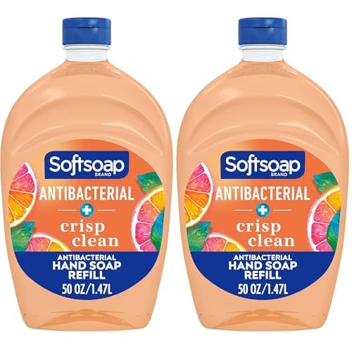 Softsoap Antibacterial Refill 50oz Crisp Clean Scent,(Pack of 2)