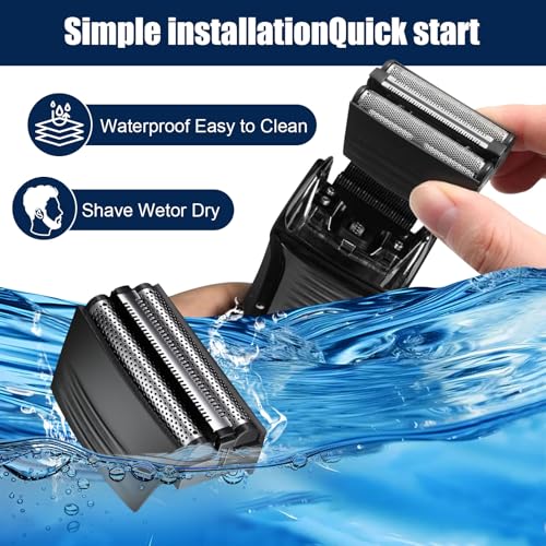 Shaver Replacement Foil Compatible with Remington TITANIUM-X Flex & Pivot Foil and Cutter F5800 & F7800,3packs