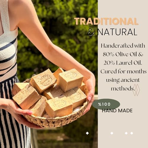 Aleppo Soap - (2 Pack - 7 oz each)%20 Laurel Oil,%80 Olive Oil, Traditional Production, Natural - Vegan ? Handmade