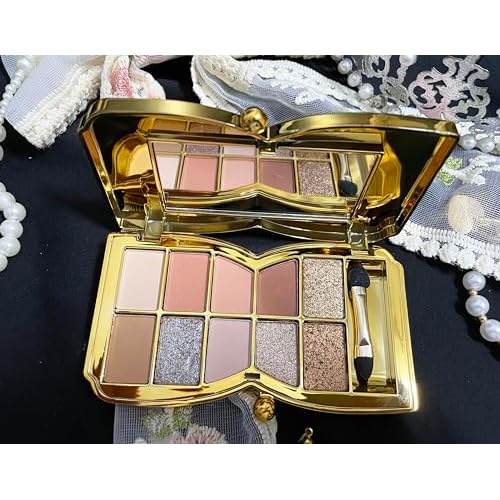 Glitter Eyeshadow Palette, 10 Colors Sparkle Shimmer & Matte Eye Shadow Highly Pigmented Waterproof Long Lasting Makeup Set (Color 10)