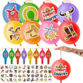 72 PCS Cowboy Party Favors for Kids ? 48 Pre-Cut Temporary Tattoos & 24 Cowboy Punch Balloons Themed Birthday Party Decorations Supplies Favors Gifts, Goodie Bag Fillers, Classroom Rewards