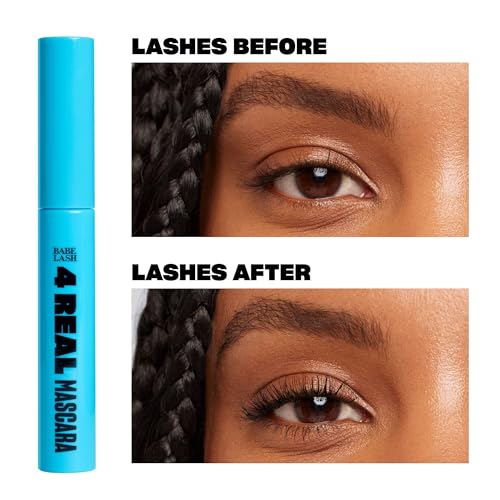 Babe Original 4 Real Mascara Black for Volume, Length, and Lift in Eyelashes, Defined & Flutterly Look, Vegan & Cruelty-Free