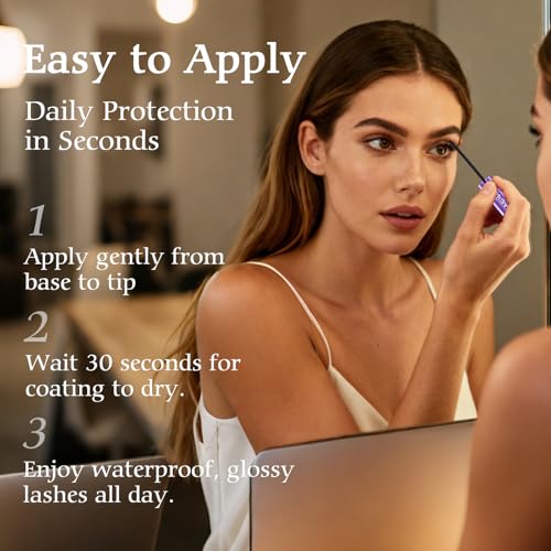 Lash Cluster Glue, Lash Cluster Bond & Seal, 2-in-1 Adhesive for Eyelash Extensions, 72H Waterproof & Long-Lasting Hold,Non-Irritating Gentle Formula, Strong Hold Bond and Seal