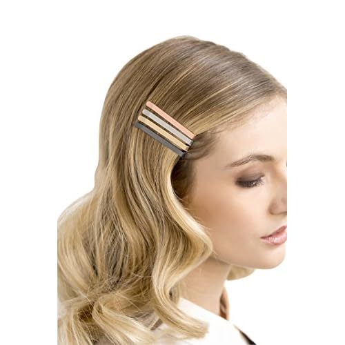 Diane 1907 Metallic Wide Bobby Pins, 4 Pack (4 Count, Unisex, Adults)