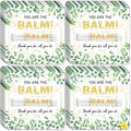 50 Pack Appreciation Lip Balm Gifts Bulk, Thank You Party Favors for Employee Staff Coworker Teacher Friend Volunteer Women Men, Spring Gift Eucalyptus leaf You Are the Balm