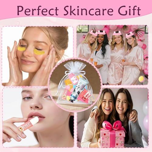 110 PCS Spa Party Supplies for Women, Spa Party Favors Include Face£¦Lip Mask,Hand Cream,Under Eye Patches and Foot Bath Bombs,Spa Birthday Sleepover Party Supplies,Sleepover Party Gifts