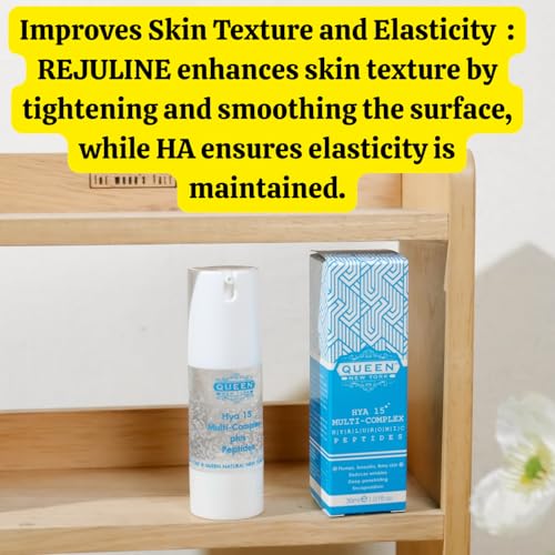 QUEEN HYA 15 Multi-Complex with Rejuline-Patented Korean peptide|Multi Peptide Serum for Face, Korean AntiAging Facial Serum & Peptide Moisturizer for hydrated, smooth, radiant-looking skin, 1.01fl oz