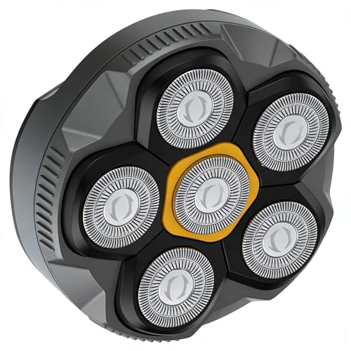 6D Model 372 Replacement Shaver Head, Designed to Replace Old or Damaged Blades, only Compatible for TLMUSE 6D Head Shaver not for 7D Head Shaver, Magnetic Design, Easy to Replace