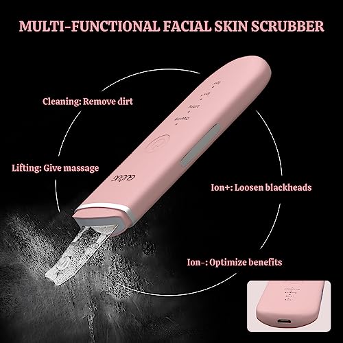 GUGUG 2-Pack Facial Spatula Set 4 Mode Pore Cleaner & Blackhead Remover Tools (White + Pink)